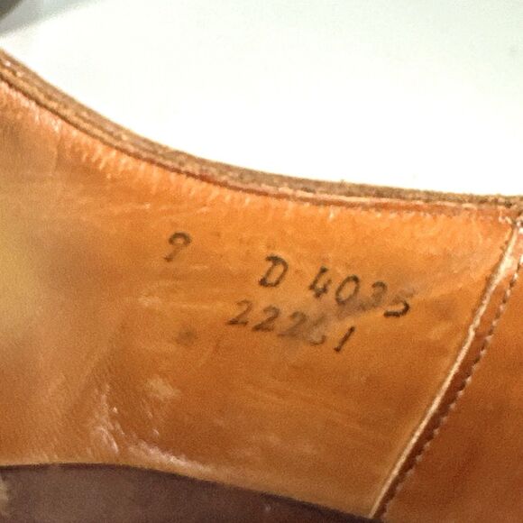 Allen Edmonds McTavish Shoes Brown Wingtip Leather Dress Dainite Mens Size 9 D main image 12